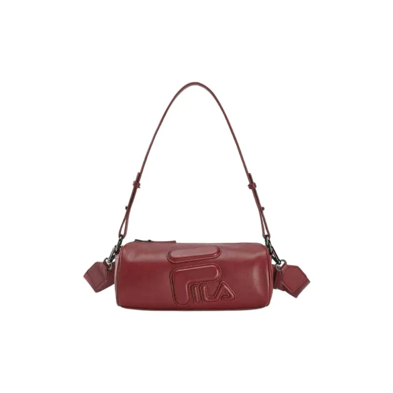FILA ORIGINALE Polyurethane Handbag, Shoulder Bag Mini Women's Fairy Pink Wine Red-0