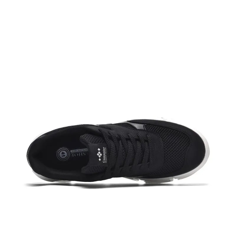 Comanier Cushioned Slip Resistant Breathable Height Increasing Low Top Casual Shoes Men's-11