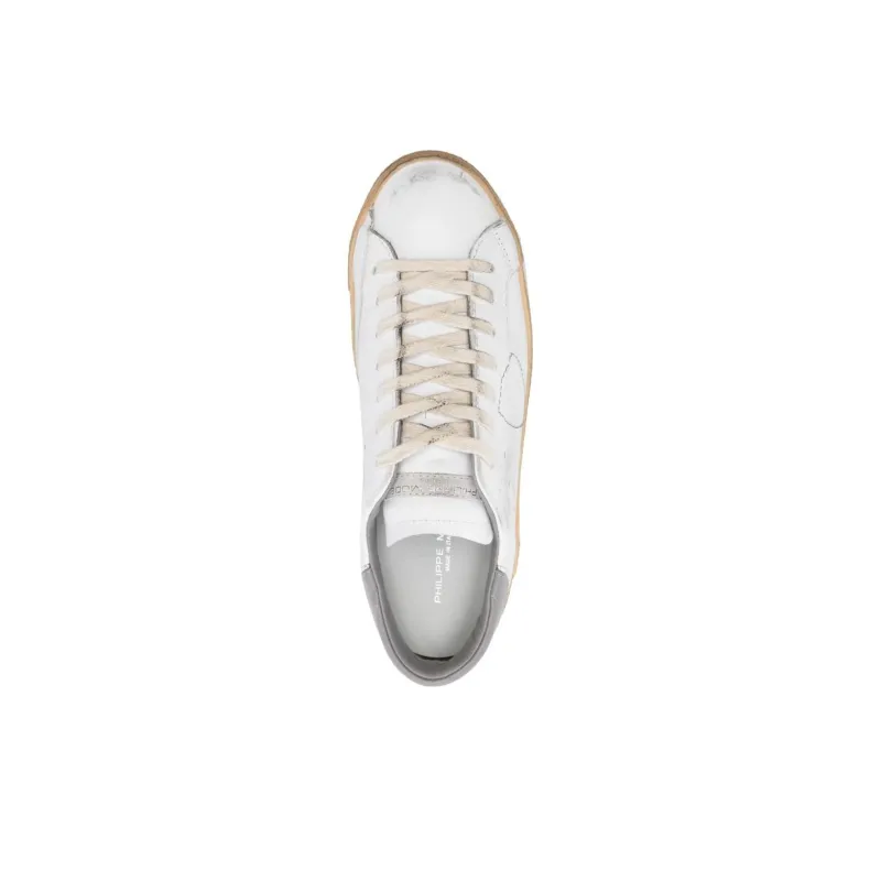PHILIPPE MODEL Prs Slip Resistant Low Top Skateboard Shoes Men's White-3