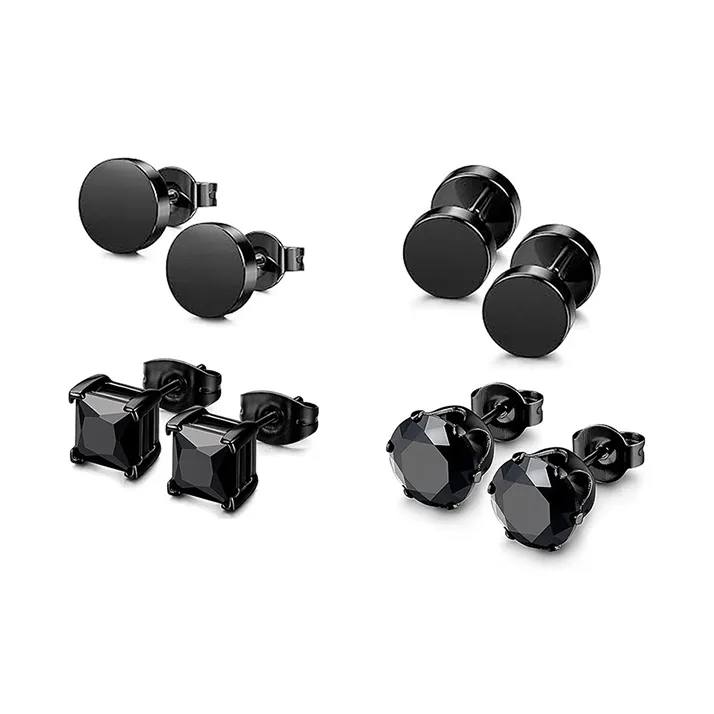 Inkopper Alloy Stud Earrings Unisex-0