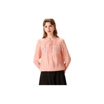 FENHONGMALI Shirts Women's Red