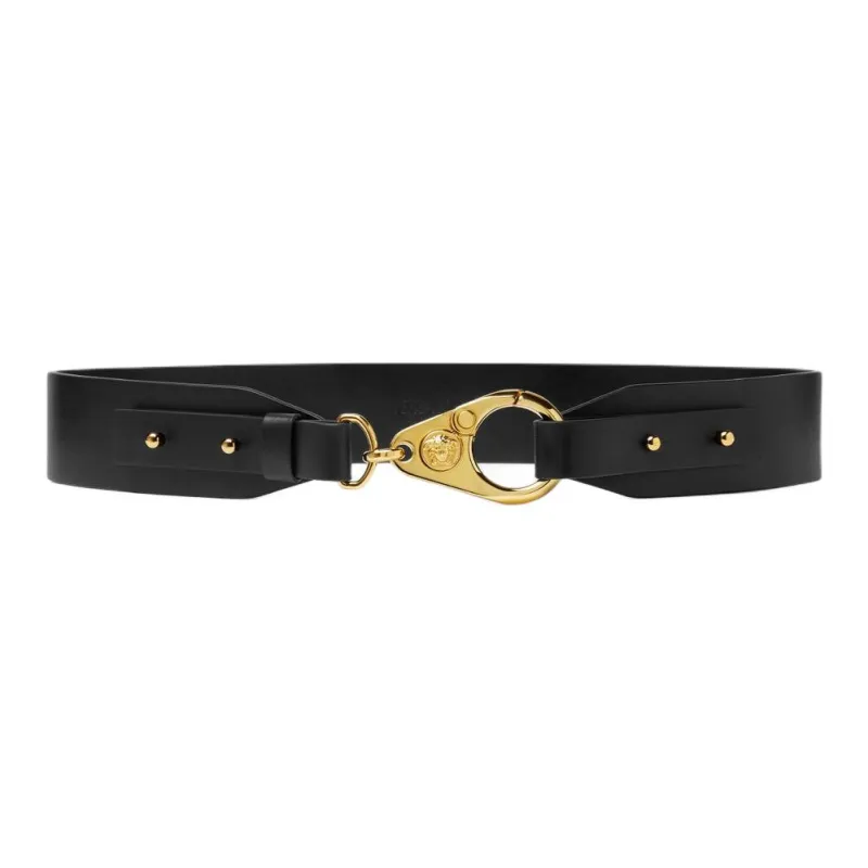 VERSACE La Medusa Leather Belt-0