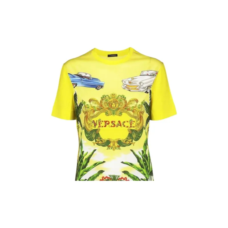 VERSACE T Shirts Women's Yellow-2