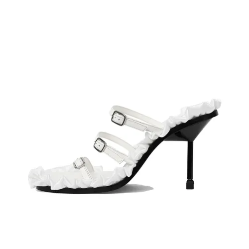 Chris By Christopher Bu Slide Slippers Women's White