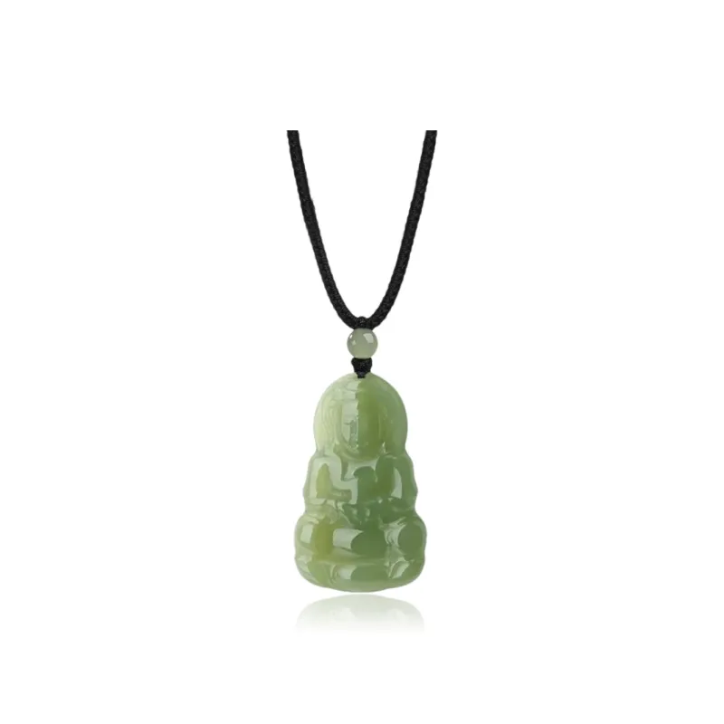ZHONGYINYIJIN Necklaces Green Jade Unisex-0