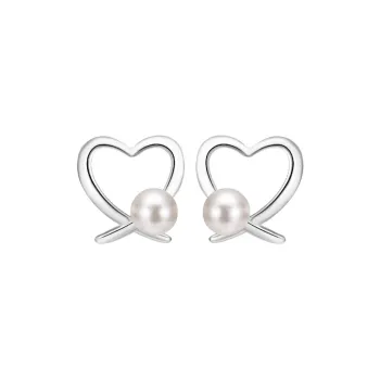 Hi There S999 Fine Silver Stud Earrings Women's