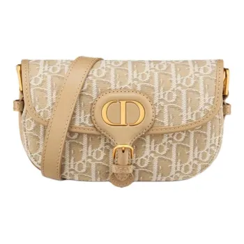 DIOR Bobby Cotton Shoulder Bag Women's Natural