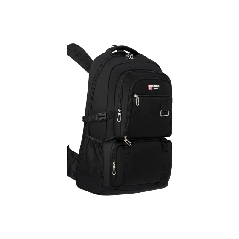 Warrior Polyester Backpack Men's Black-1