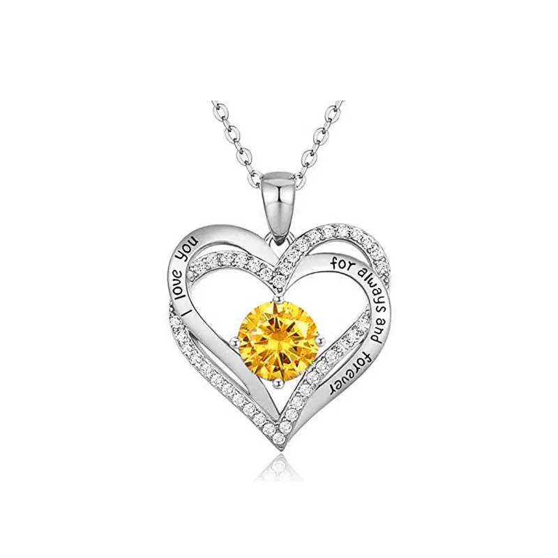 WUMZK 925 Sterling Silver Necklaces Women's-9