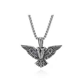 Sanpowa Stainless Steel Necklaces Men's