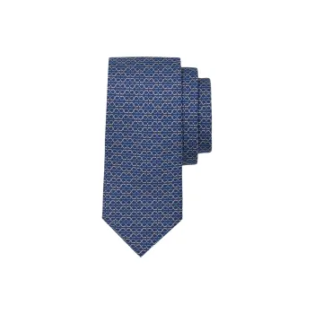 Ferragamo Gancini Printed Tie