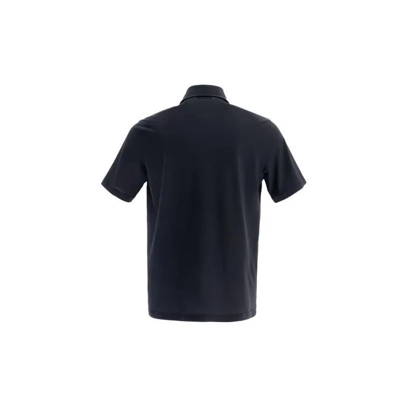 HERNO Button Detailed Short Sleeved Polo Shirt-1