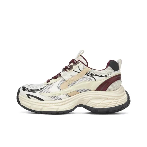 EBLAN Chunky Sneakers Women's Red