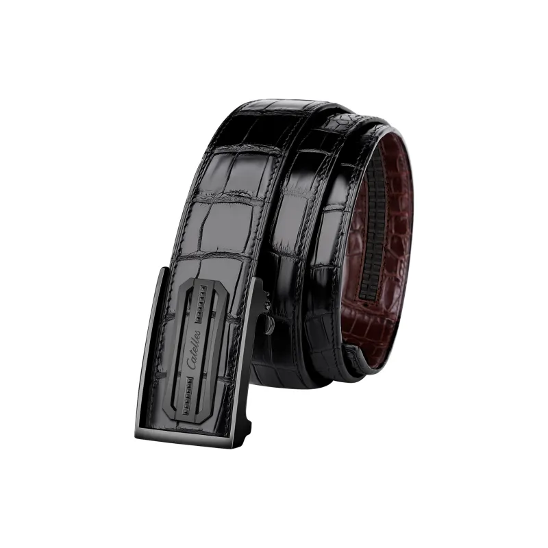 CATELLES Double Sided Crocodile Leather Leather Belts Men's 3.5cm/3.8cm-19