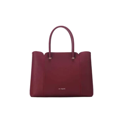 RED DRAGONFLY Split Cow Leather Kelly Bag, One Shoulder Handbag Medium Size Women's Burgundy/Black/Ecru