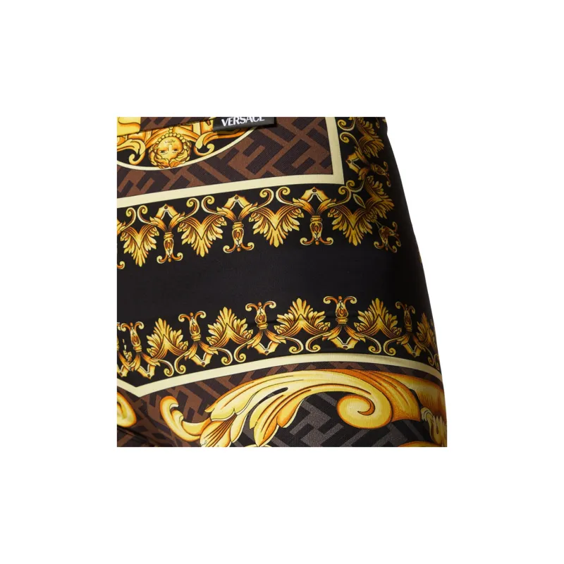Fendi Fendace Baroque Leggings Gold-4