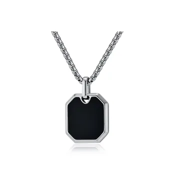 Sanpowa Stainless Steel Necklaces Men's
