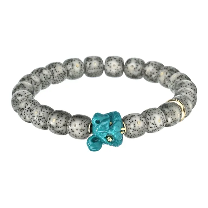 Yulan Wenwan Star Moon Bodhi Seeds Ice Clear Rabbit Style Buddhist Bead Fortune Bead Unisex-2