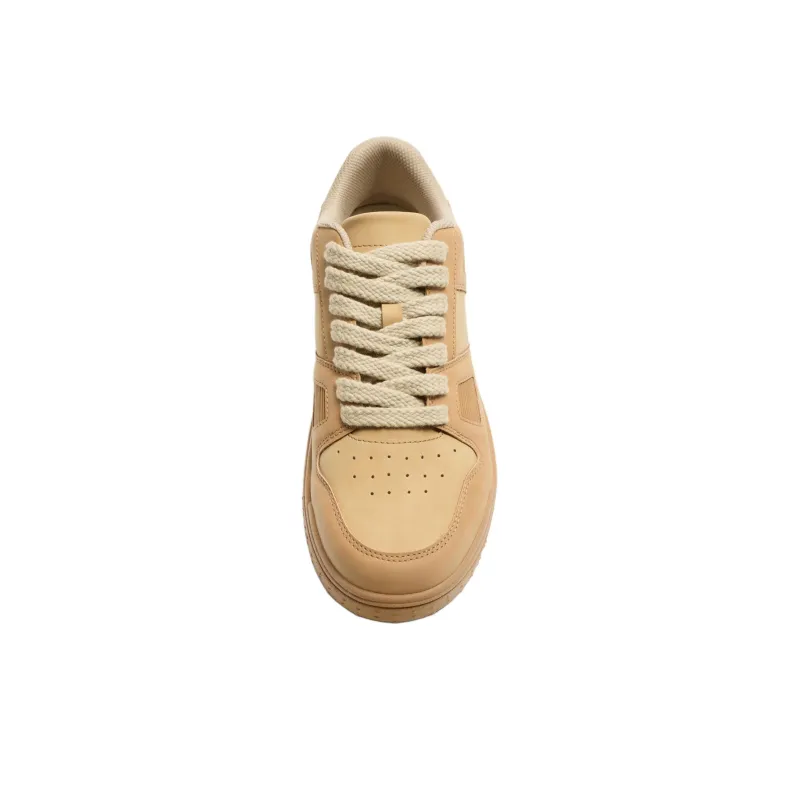 ZARA Anti-Slip Wear-Resistant Low-Top Skateboard Shoes Men's Brown-3