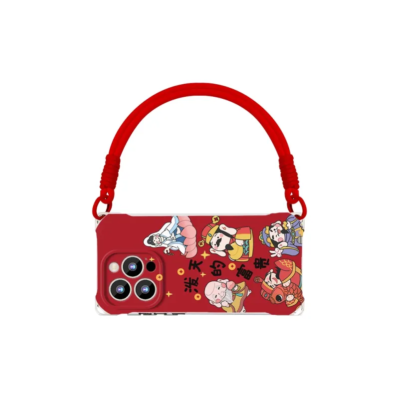 Sen Dog Silicone Material Niche Crossbody Phone Cases Compatible With IPhone 16 Pro Max/Pro/Plus/15/14/13-2