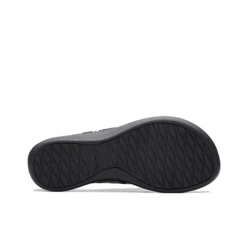 Clarks EVA Abrasion-Resistant Slip-Resistant Flip Flops Women's Black-5