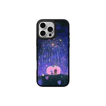 LANWK Glass Material Endless Love Phone Case Compatible With Apple IPhone 13/14/15/16/Pro/Pro Max Anti Drop Magnetic