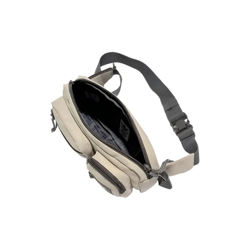 Adidas Originals Recycled Polyester Crossbody Bags Fanny Pack Regular Unisex Nappy Gray With Charcoal-5
