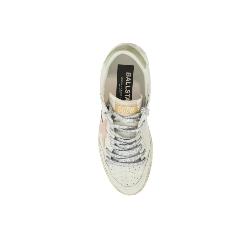 Golden Goose Ball Star Low Top Skateboard Shoes Women's Ecru-4