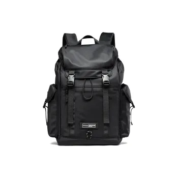 MOYYI Oxford Laptop Backpack Regular Men's Black