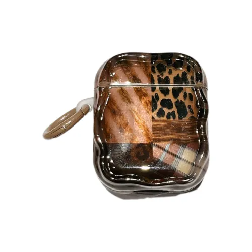 SUGIBUGI Compatible With AirPods 1st/2nd/3rd Gen/Pro/2nd Gen Pro TPU Ins Leopard Print Plaid Headphone Cases