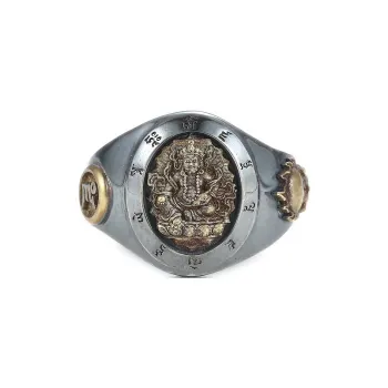 Yamagata S 990 Silver Full Silver Ring Men's