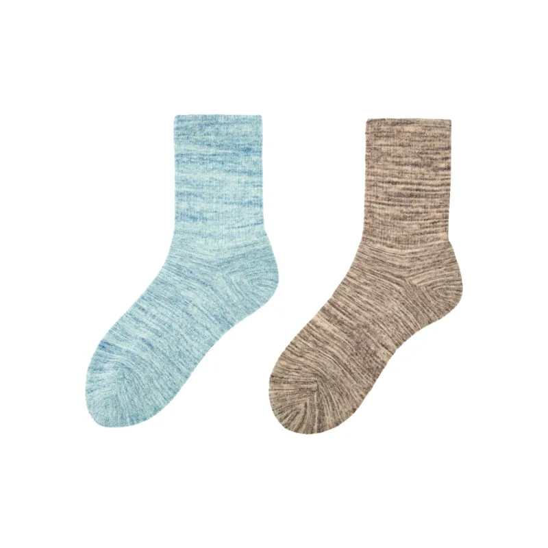 MOJICUSHERCO Mid-Calf Socks Women's 2 Pack-26