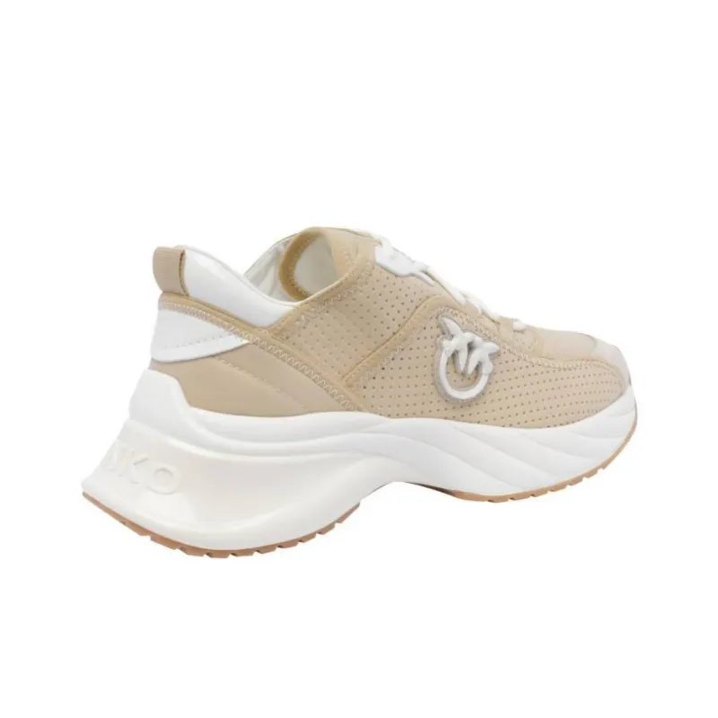 PINKO Logo Patch Lace Up Sneakers Women's-3