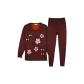 8727 Russet Red (Crew Neck Clothing Sets)