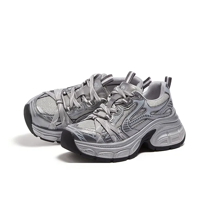 CAMEL Anti Slip And Wear Resistant Coverage Low Top Chunky Sneakers Women's-2