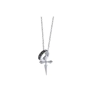 SINO GEM 925 Sterling Silver Necklaces Men's
