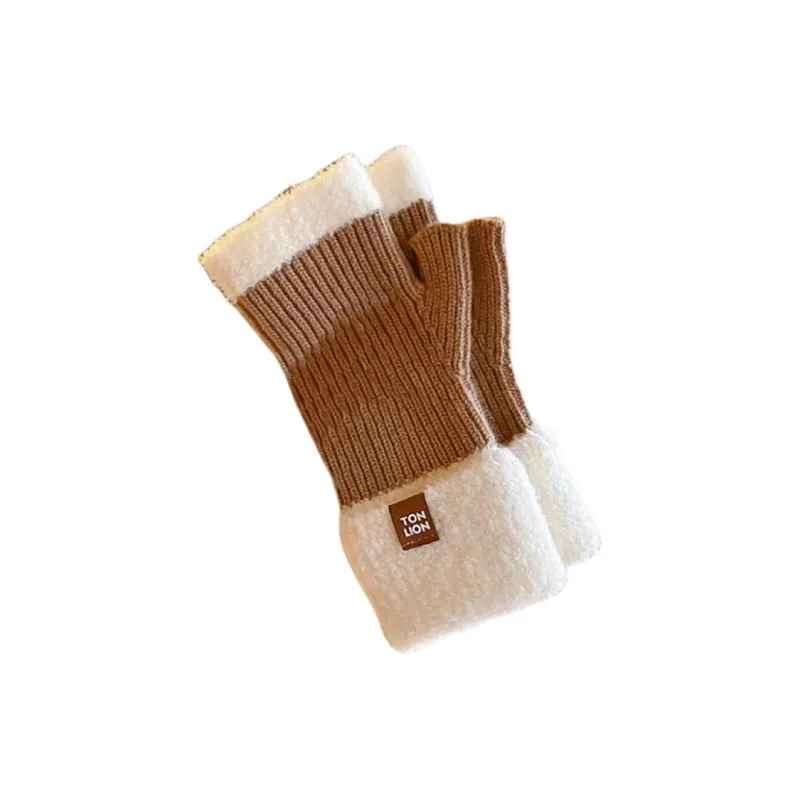 Tonlion Sheep Wool Knit Gloves Women's-12