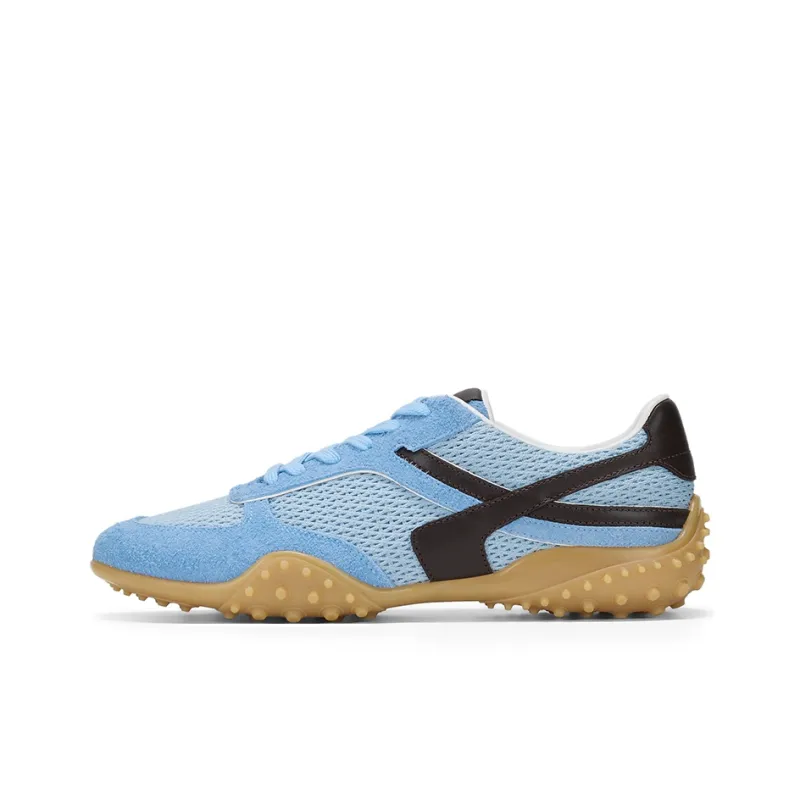 GG CC Skateboard Shoes Women's Low Top White/Blue/Yellow-6
