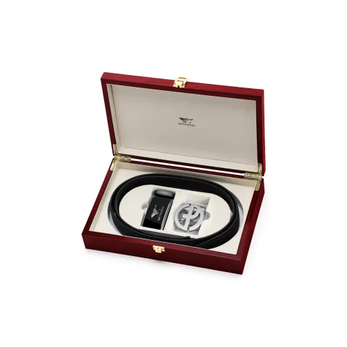 SEPTWOLVES Split Cow Leather Leather Belts Men's Width 3.5CM