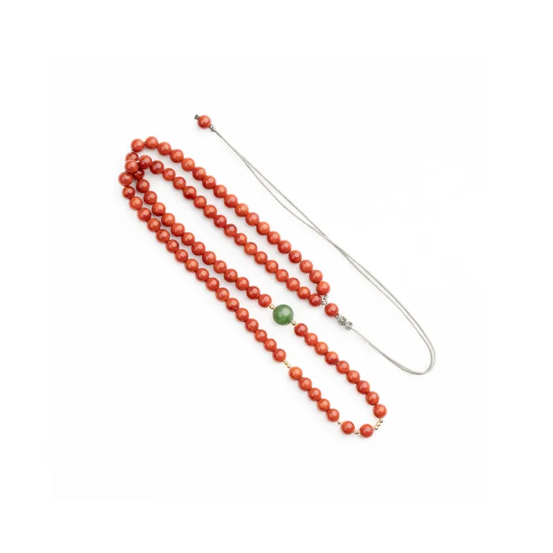Xianyuan Southern Red Agate Necklaces Unisex-0