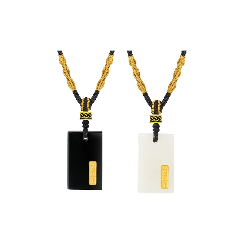 BYTHERE Hetian Jade Necklaces Green Jade Unisex-6