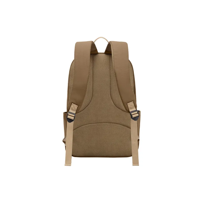 GOLF Fabric Backpack Large Size Unisex Ecru With Black/Macaron Tea Brown-7