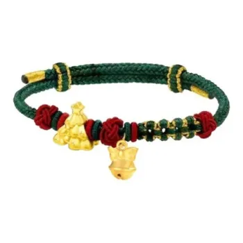 Old Qingyun Silver Building Gold Bracelet Unisex