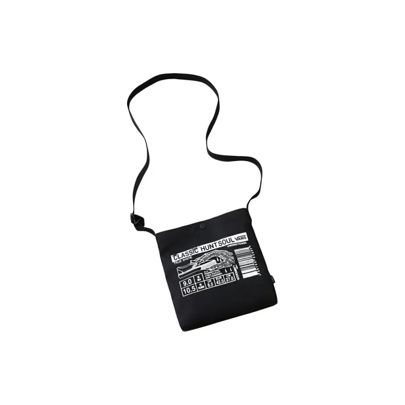 Vans Nylon Fabric With Canvas Crossbody Bag Regular Unisex Black-2