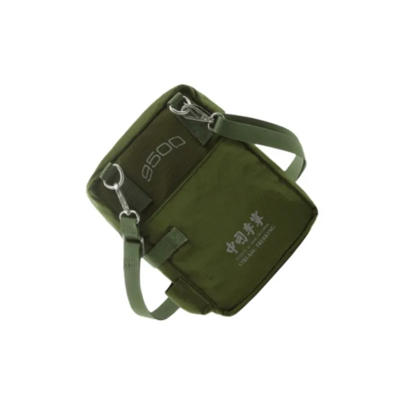 LiNing Polyamide Nylon Shoulder Bag, Crossbody Bag Regular Unisex Army Green-1