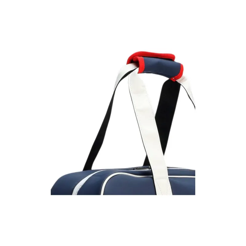 PUMA Synthetic Leather Gym Bag Large Size Unisex Dark Marine Blue & Bright White & Rich Red-3