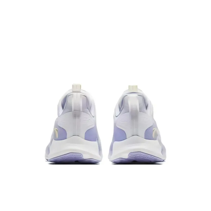 Antakids Slip Resistant Cushioning Wear Resistant Breathable Low Top Kids' Running Shoes White/Light Purple Kids'-4