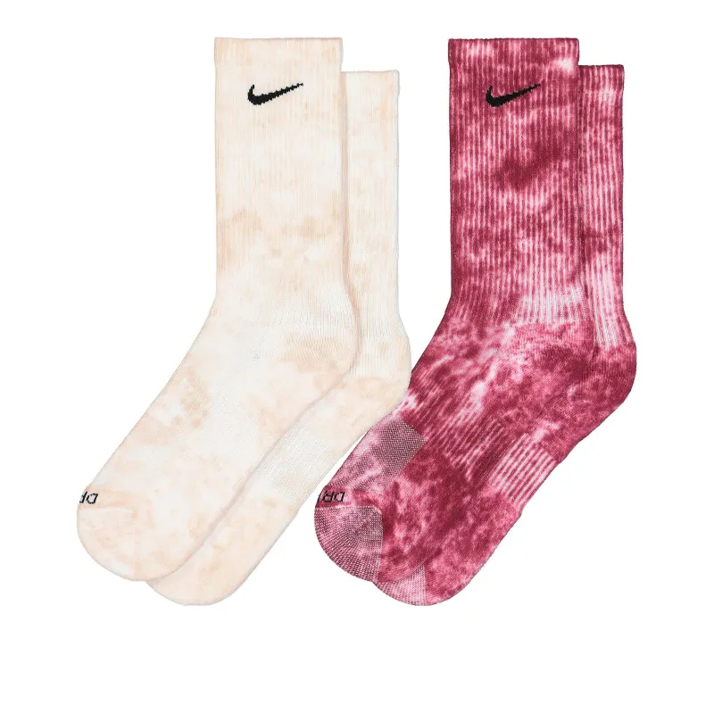 Nike Knee High Socks Unisex 2 Pack Rose Red/Light Pink-0