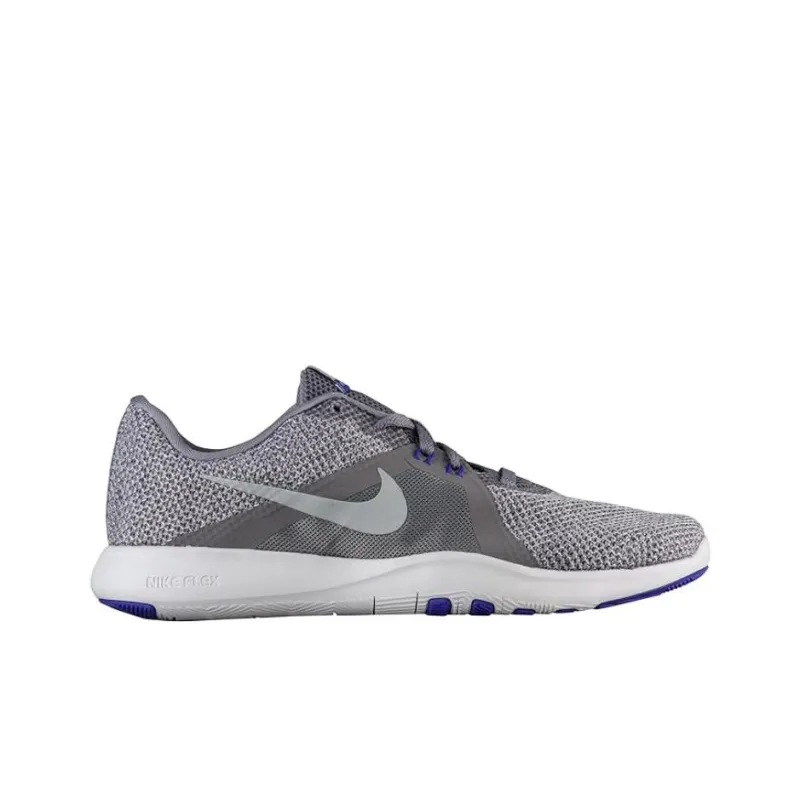 Nike Flex Trainer 8 Anti Slip Wear Resistant Low Top Training Shoes Women's Gray-1