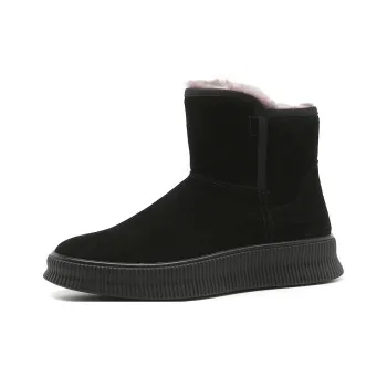 Devanro Warm Wear Resistant Slip Resistant Short Snow Boots Men's Black